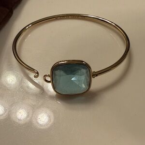 Michael Kors Gold Bracelet with Blue Gem